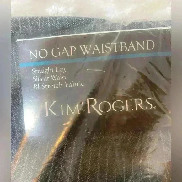 NWT Bag never opened Gray/White Pinstripe pants by Kim Rogers women’s size 12 - Picture 1 of 6